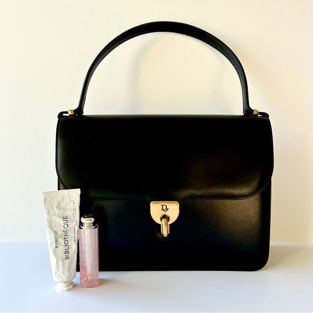 Dior Top Handle Front Clasp Bag